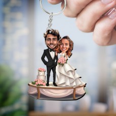Kişiye Özel Karikatür Figür I Anahtarlık Biblo I Gelin Damat Kişiye Özel Karikatür Figür I Anahtarlık Biblo I Gelin Damat