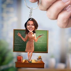 Kişiye Özel Karikatür Figür I Anahtarlık Biblo I Kadın Öğretmen Kişiye Özel Karikatür Figür I Anahtarlık Biblo I Kadın Öğretmen