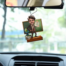 Kişiye Özel Karikatür Figür I Dikiz Aynası Biblo I Erkek Öğretmen Kişiye Özel Karikatür Figür I Dikiz Aynası Biblo I Erkek Öğretmen
