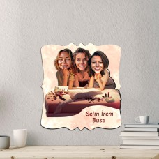 Kişiye Özel Karikatür Figür I Ahşap Tablo I 3 Kadın Kişiye Özel Karikatür Figür I Ahşap Tablo I 3 Kadın