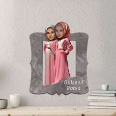 Kişiye Özel Karikatür Figür I Ahşap Tablo I Kadın Arkadaşlar Kişiye Özel Karikatür Figür I Ahşap Tablo I Kadın Arkadaşlar